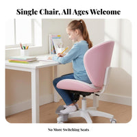 Adjustable Rolling kids' Chair Ergonomic Design children's Furniture Universal Casters Breathable Mesh Spine Support