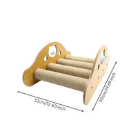 Litter-Cleaning Ramp Stable Construction Pet Furniture Climbing Play