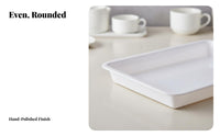 Rectangular cafeteria Plate long-lasting Serving Platter multipurpose for Kindergarten