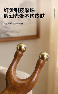 Brass Frog Massage Tool for Facial and Body Use