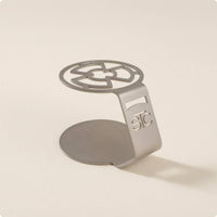 Silver Finish Turkish Coffee Stand Round Base Stainless Steel Coffee Stand