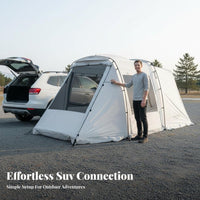 Rainproof SUV Tailgate Tent Weather Protection Camping Shelter Fits Most SUVs Car Awning Spacious Interior for Road Journeypers, Families, Tailgaters, Campsites, Tailgating, Beach Trips