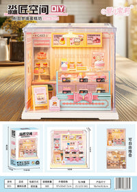 Fun DIY 3D Puzzle with Simulated Lighting for Bedroom and Study Model World Children's Toy