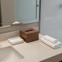 Hotel Amenity Tray Set Minimalist Design Tissue Box Holder Set for Homestays
