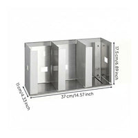 Adjustable Cup Lid Rack Stainless Steel Household Storage Compact for Cabinet