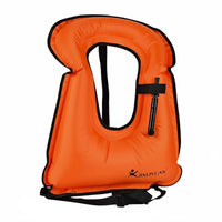 Quick Inflate Inflatable Snorkel Vest Adjustable Straps Inflatable Swim Jacket Bright Colors Water Safety Equipment for Snorkeling