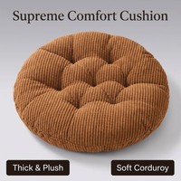 Corduroy Round Floor Cushion, Modern Minimalist Seat Pad, Large Floor Pillow for #variant:40X40cm