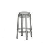 Transparent Bar Stool Minimalist aesthetic Counter Chair Modern Design for Pub, Cafe