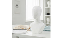 Mannequin Bust with Base Securable Necklace Display Bust Elongated Neck Hat Display Stand for Boutique Owners, Milliners, Photo Shoots, Studios