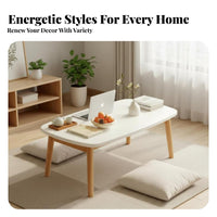 Minimalist aesthetic Foldable Floor Table Space-Saving Household Furniture Multi-Functional Portable Desk stable Leg Locks for Apartment Dwellers, Students, distance Workers, Living Room, Small areas, Bedroom, On the Bed