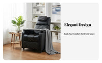 Gaming Sofa on Wheels Reclining Function Computer Chair Breathable Upholstery Integrated Footrest for Internet Cafe, Bedroom