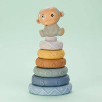 Soft Stacking Cube Set Early Learning Stacking Toy Soft Building Blocks for Infants, Young Children, Nursery