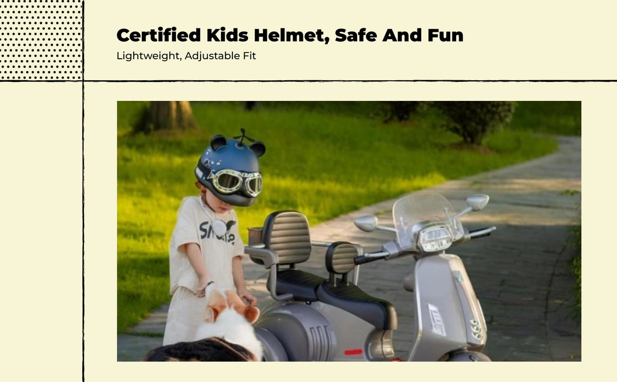 Kids adjustable summer helmet