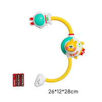 Handheld Rabbit Spaceship Shower Toy Cute Bath Toy with Shower Head Interactive for Toddlers