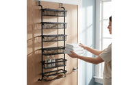 Door Hanging Basket Organizer No Drill over Door Basket Shelf Sturdy and Sturdy Organization for Shower Area