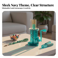 Hand Crank Spool Knitter Simple Hand Crank Knitting Machine Beginner-Friendly Manual Rope Braiding Machine for DIY Enthusiasts, Beginners
