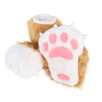 Furry Fursuit Feet Realistic Fursuit Paw Covers Hand Wash for Party, Photo