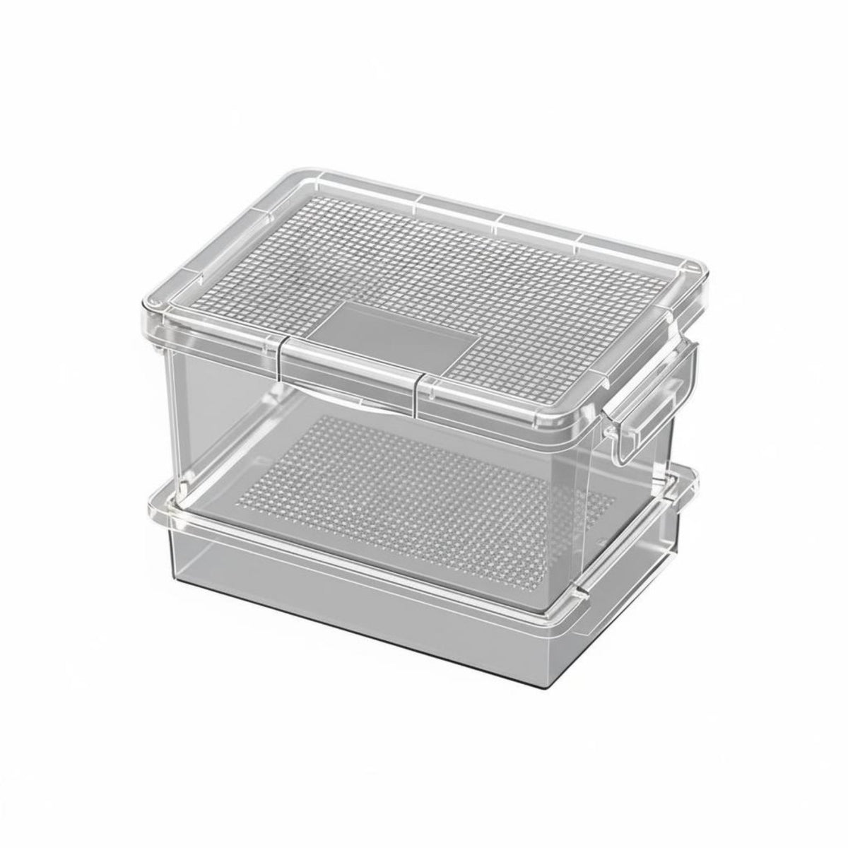Mealworm Sifting Container Easy to Clean Multi-Layer Keeper Ventilated Live Food Box for Reptile Owners, Outdoor Observation