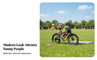 children's Mountain Bike Front and Rear Double Brakes Variable Speed Bike Adjustable Seat & Handlebar Youngster Bike for Students, Boys, Trail Riding