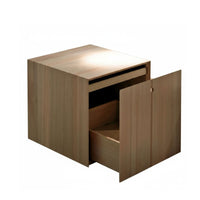 Slim Side Table Minimalist Design Box-Frame End Table Hidden Storage Modern aesthetic for Apartment Dwellers, Students