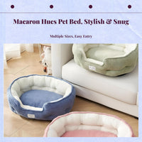 Pet Bed, Cozy Dog & Cat Bed, Plush, Calming, Washable