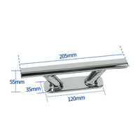 316 Stainless Steel Cleat Hollow Base Dock Cleat Polished Finish Yacht Rope Tie down for Docks, Yachts, Marinas