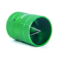 PVC Pipe and Copper Tube Burr Chamfering Tool with Red Silicone Hand Push Wheel