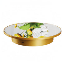Electric Rotating Display Stand USB Powered Product Photography Turntable Silvery Finish 360 Degree Photo Turntable for Photographers, Video Filming