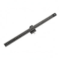 Measuring Square Ruler Black Metal Marking Gauge Multi Functional for Woodshop