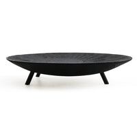 Wabi-Sabi Retro New Chinese Style Oval Three-Legged Tray Solid Wood Fruit Tray Decorative Tray