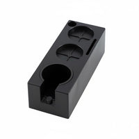 1 Piece Coffee Tamper Stand Featuring Portafilter Holder Tamping Station Integrated Tool Organizer and Cleaning Brush Slot Built in ABS Suitable for Cafe Baristas Home Use Espresso Workspace