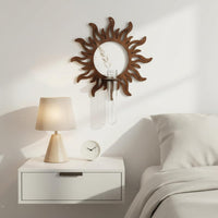 Sun Wall Planter Space-Saving Radiant Plant Shelf Natural Border for Living Room