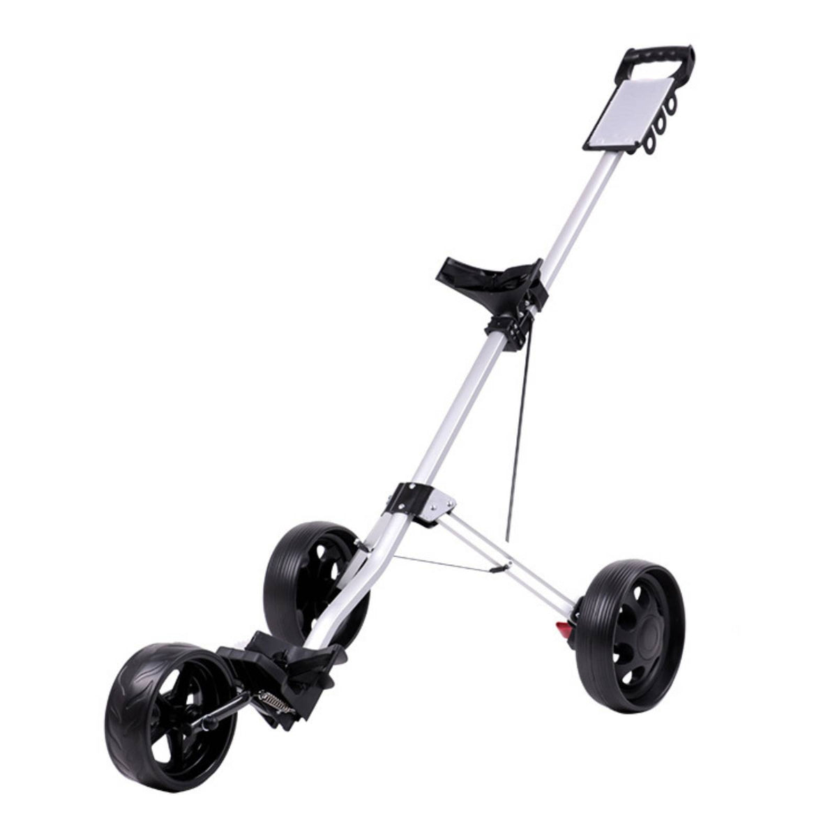 3-Wheel Golf Push Cart Lightweight Three-Wheel Golf Cart Ergonomic Portable for Golfers, Practice Days