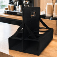 6 Cup Drink Carrier Portable Foldable Drink Carrier Foldable for Commuters, Coffee Runs