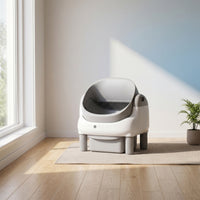 Open-Top Automatic Litter Box Electric Self-Cleaning Cat Litter Box Pet Supply Handsunattended Low Maintenance for Indoor
