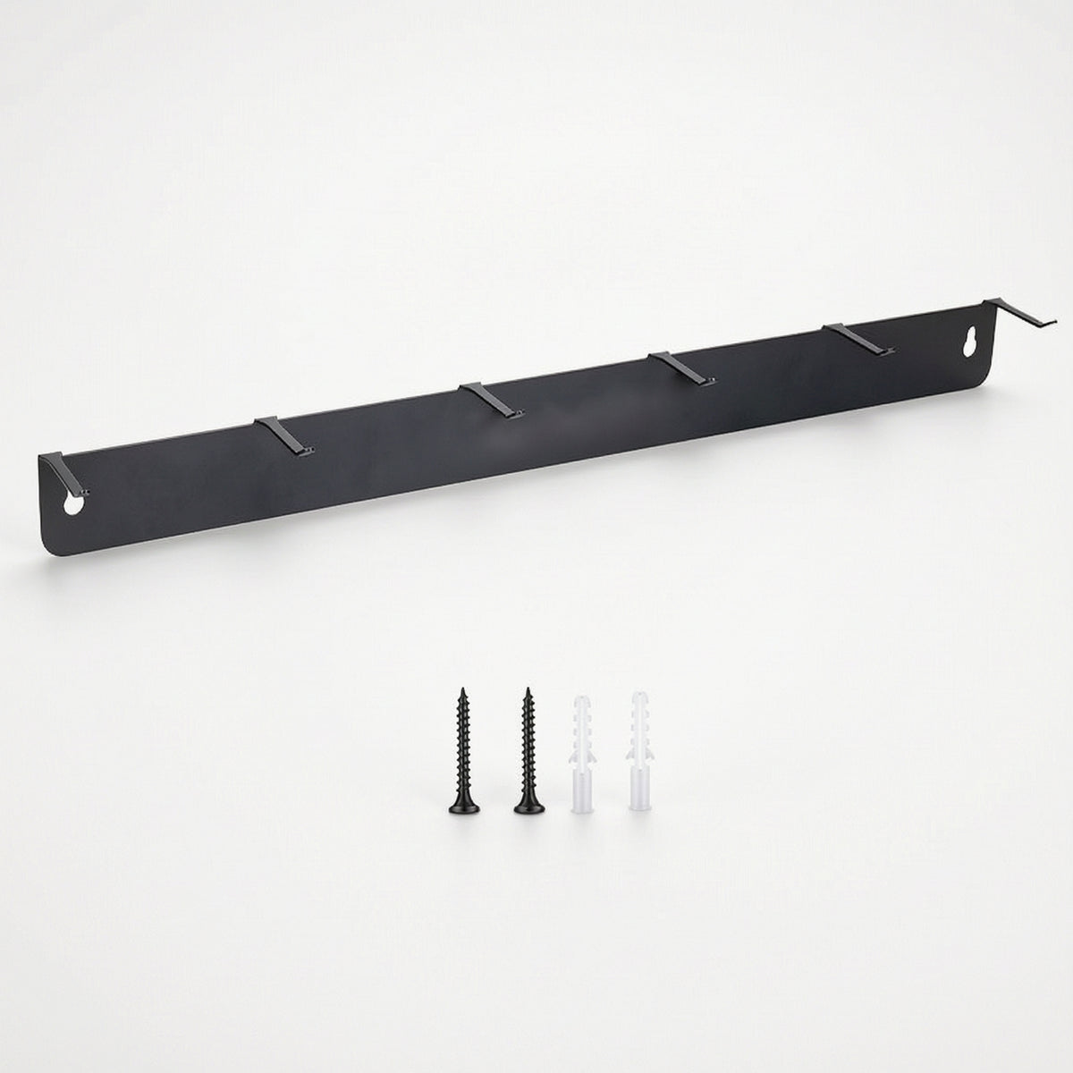Powder-Coated Brush Hanger Rack with Six Hooks Rust-Resistant Detailing Brush Hanger Rustproof Wall-Mounted Organizer Heavy-Duty for Car Detailers