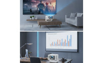 Movie Projector with Adjustable Stand 650 ANSI   TV Movie Projector Auto Image Alignment for Students, Home Theater, Living Room