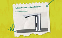 Touchless infrared faucet, temp adjustable