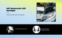 LED fog light, waterproof, universal