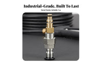 Stainless Steel Construction Pressure Washer Hose Swivel Connector Heavy Duty 3/8 Inch Quick Connect Adapter Time Saving for Car Detailers