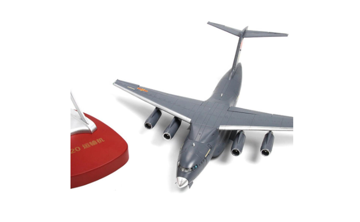 1/120  -20 Aircraft Model with Stand Alloy for Aviation Enthusiasts, Collectors, Office Desk