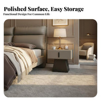 Nightstand with Storage Modern Minimalist Bedside Table Luxury Aesthetic