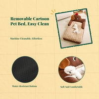 Calming Soft Dog Sofa Bed, Cat Bed, Non-Slip, All-Season