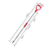 Long Handle Triangular Head Ice Ice Pick Blade Ice Ice Pick Weighted Design Driveway De-Icing Tool Comfortable Grip for Anglers, Winter