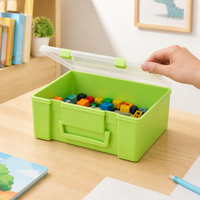 45L Storage Containers, Portable Stackable Organizer Box with Lid, Large PP Multi-Purpose Storage for Car, Home & Craft Supplies