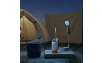 Waterproof Rechargeable Shower Pump Adjustable Speed Electric Portable Shower Digital Display Outdoor Gear Low Noise for Campers, Hikers, Pet Owners, Camping, Travel, Dormitory