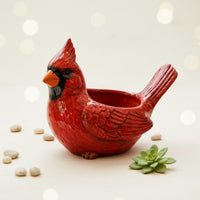 Resin Bird Planter Decorative Bird Cactus Planter Tabletop Display