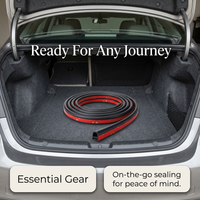 Universal Car Rubber Seal Strip, Door Seal Strip for Cars, Waterproof Soundproof #variant:Flat Bottom Large D-type