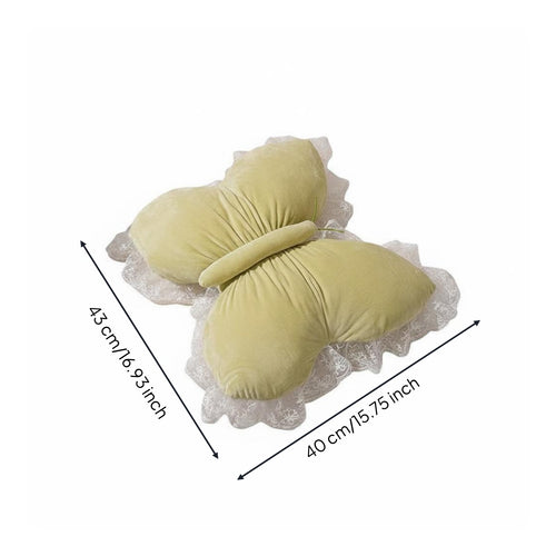 Lace Butterfly Pillow Soft Padded Butterfly Shaped Cushion Soft for Living Room