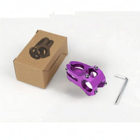 Lightweight Short Bike Stem Anodized Short Stem Sturdy Hardware Long-Lasting for Downhill